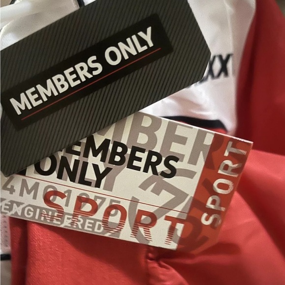 Members Only Sport Men's Red Windbreaker Jacket Size Medium - Picture 7 of 7